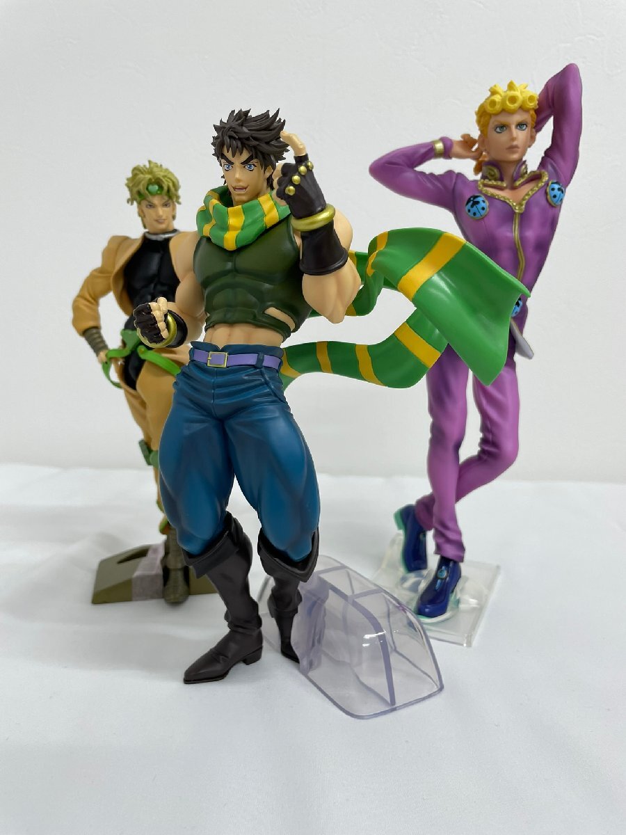 ジョジョの奇妙な冒険 フィギュア3体(ディオ・ブランドー/ジョルノ・ジョバァーナ/ジョセフ・ジョースター)【状態C/簡易清掃済み/箱なし】拍卖