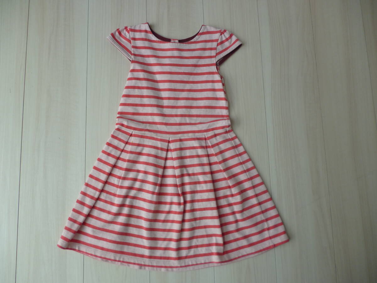【プチバトー】可愛い♪ボーダーワンピース★6ans/114cm★110~120cm拍卖