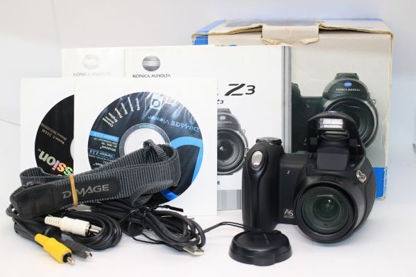 ■美品/付属充実■コニカミノルタ Konica Minolta DiMAGE Z3 コンパクトデジタルカメラ ディマージュ ■単三電池稼働■Z7041拍卖