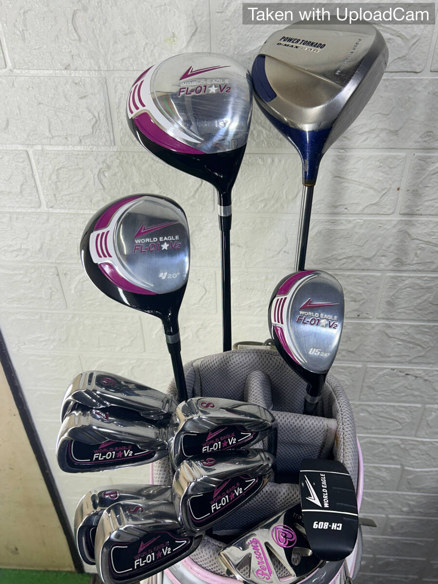 【ドライバー2本・チッパー付き/レディースお手軽セット】WORLD EAGLE ワールドイーグル中心 全12本セット拍卖