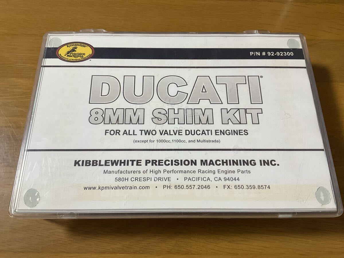 DUCATI 2バルブ エンジン 用の 8MM SHIM KITで社外品拍卖