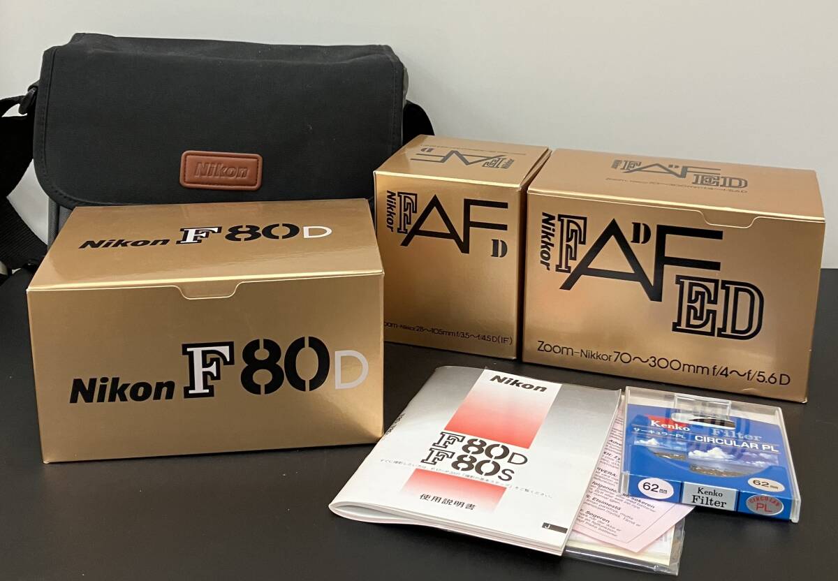 NIKON ニコン F80D NIKKOR28-105mm f3.5-4.5 70-300mm f4-5.6 通電OK 拍卖