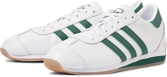 ・スピード発送 新品未使用 adidas(アディダス) Country II 軽量スニーカー IG4551(ホワイト/カレッジグリーン)27.5CM拍卖