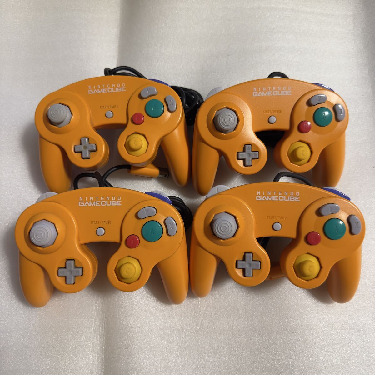 GC ゲームキューブ用コントローラ オレンジ 4台セット拍卖