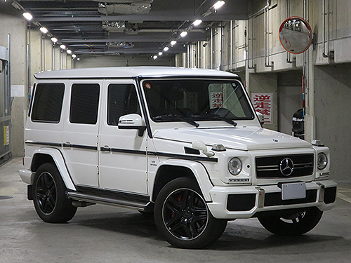 ☆2017年モデル メルセデスAMG G63 AMG 左ハンドル デジーノミスティックホワイト ディーラー記録 売り切ります☆拍卖