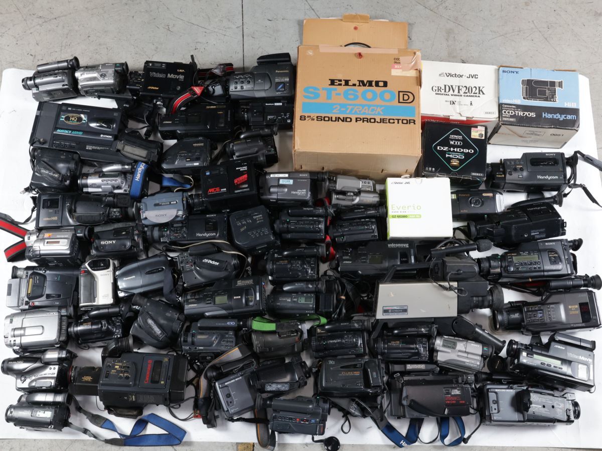 1508 Canon SONY Panasonic SHAP TOSHIBA 他 ビデオカメラ まとめ まとめて 大量セット 5個口拍卖