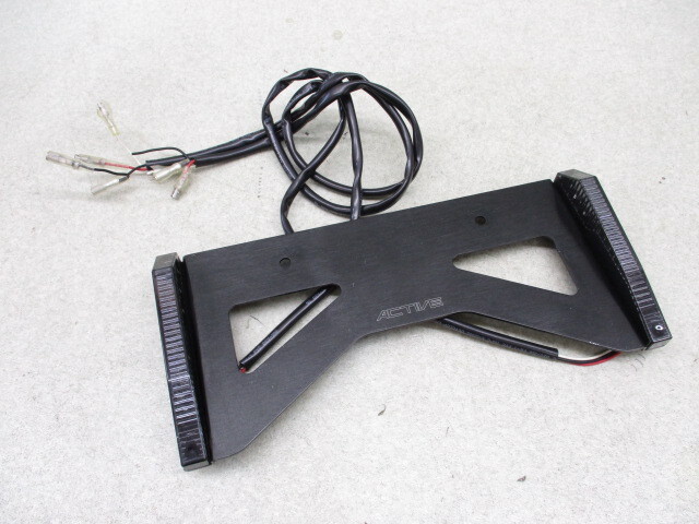 J◆ACTIVEナンバープレートホルダー424 汎用品.LEDウィンカー.スモーク.アクティブ.ライセンス. 送料無料(一部地域除外)拍卖