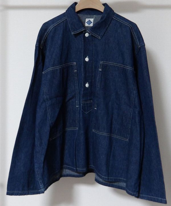 POST O'ALLS OVERALLS ポスト オーバーオールズ 青タグ ARMY Shirt デニム プルオーバー アーミー シャツ アメリカ製拍卖