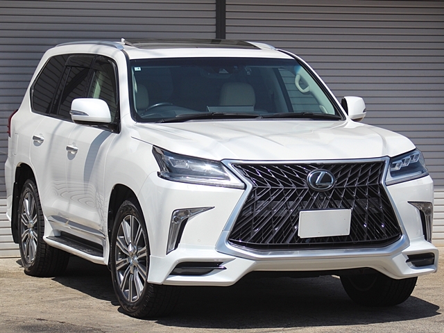 ★H28年/レクサス LX570/パール/TRD仕様/本革シート/純正ナビ/TV/360°カメラ/サンルーフ/純正20インチAW/ワンオーナー/車検R10年4月まで!!拍卖