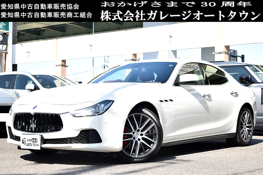 ワンオーナー車 希少のディーゼルエンジン レッドレザー マセラティ ギブリ ホワイトカラー 正規ディーラー車 出品中の現車確認可能拍卖