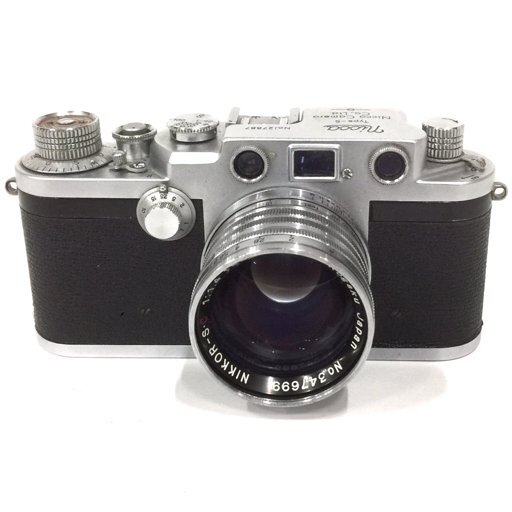 1円 nicca Type-5 レンジファインダーフィルムカメラ NIKKOR-S・C f=5㎝ 1:1.4 レンズ付属 Y20000拍卖