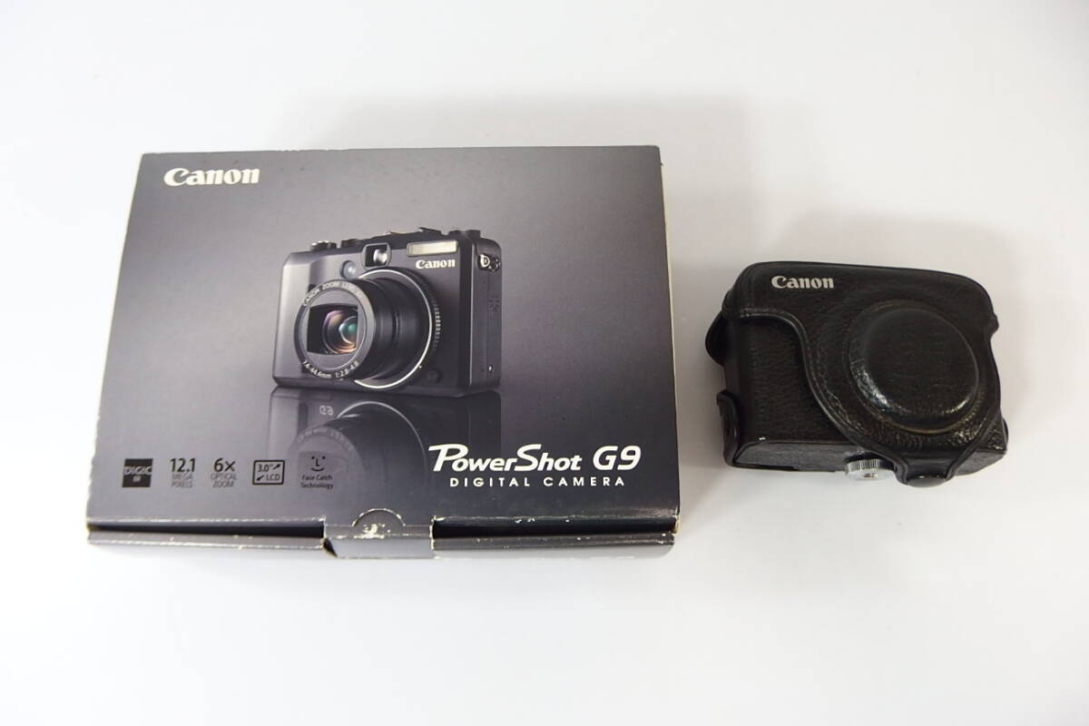◆Canon キヤノン コンパクトデジタルカメラ PowerShot G9 別売ソフトケース(SC-DC55A)付き拍卖
