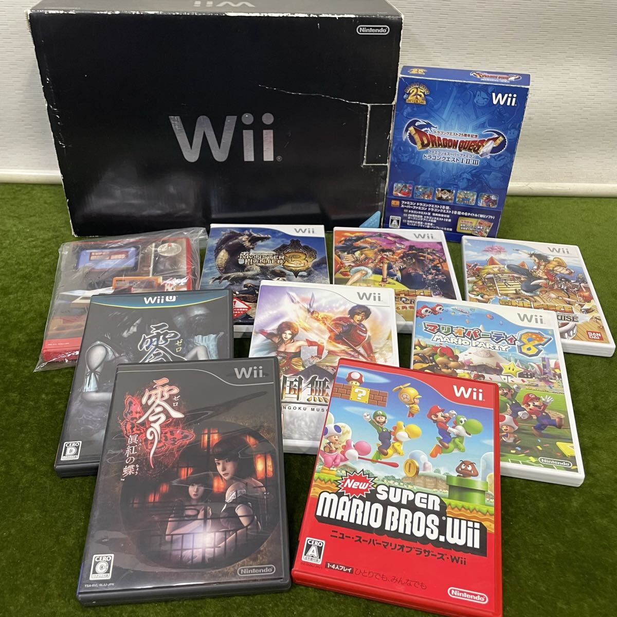 ★☆任天堂/Nintendo Wii 本体/RVL-001 ブラック Wiiソフト/WiiU ソフト など まとめ拍卖