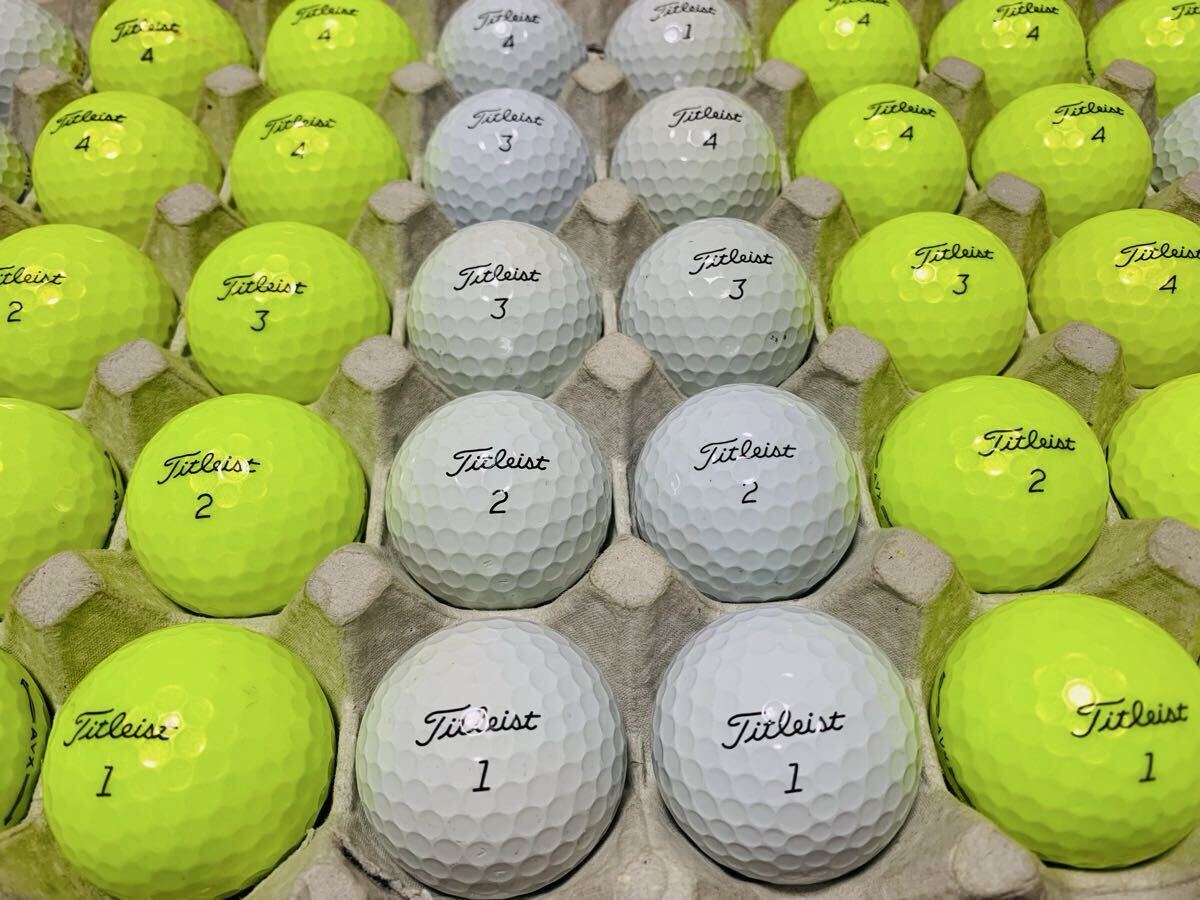 タイトリストAVXゴルフロストボール40個 Titleist GOLFカラーボール混合 AVXゴルフボール タイトリストゴルフロストボール Titleist AVX拍卖