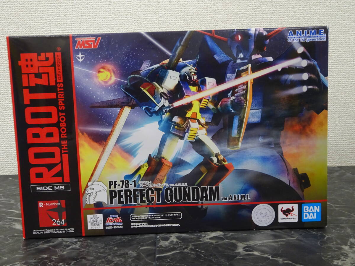 【ROBOT魂】 SIDE MS PF-78-1 パーフェクトガンダム ver.A.N.I.M.E. 開封 / バンダイ ロボット魂 プラモ狂四郎拍卖