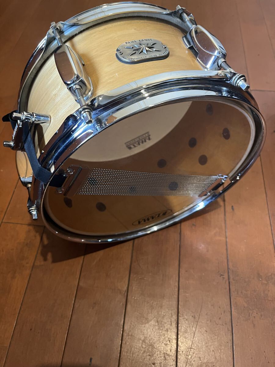 TAMAの小口径スネア(10×5.5)/サイドスネアに最適/タモアッシュ外装/マウント付/ タマ拍卖