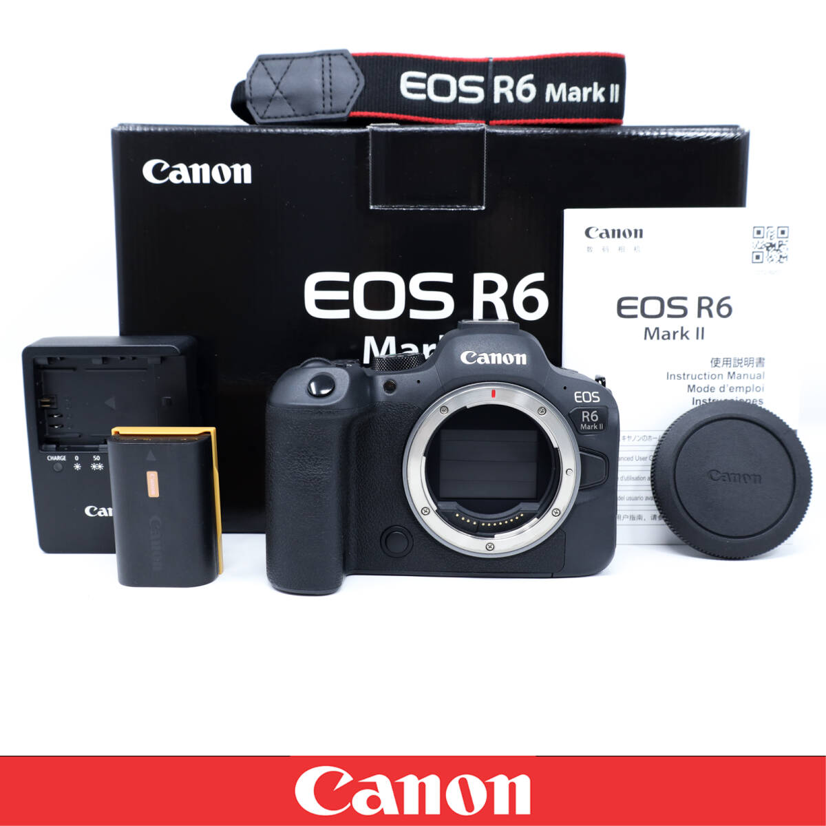 【9000ショット極上美品】Canon キヤノン EOS R6 Mark II ボディ ワンオーナー 安心の動作保証 元箱 付属品充実 R6m2 フルサイズ最新拍卖