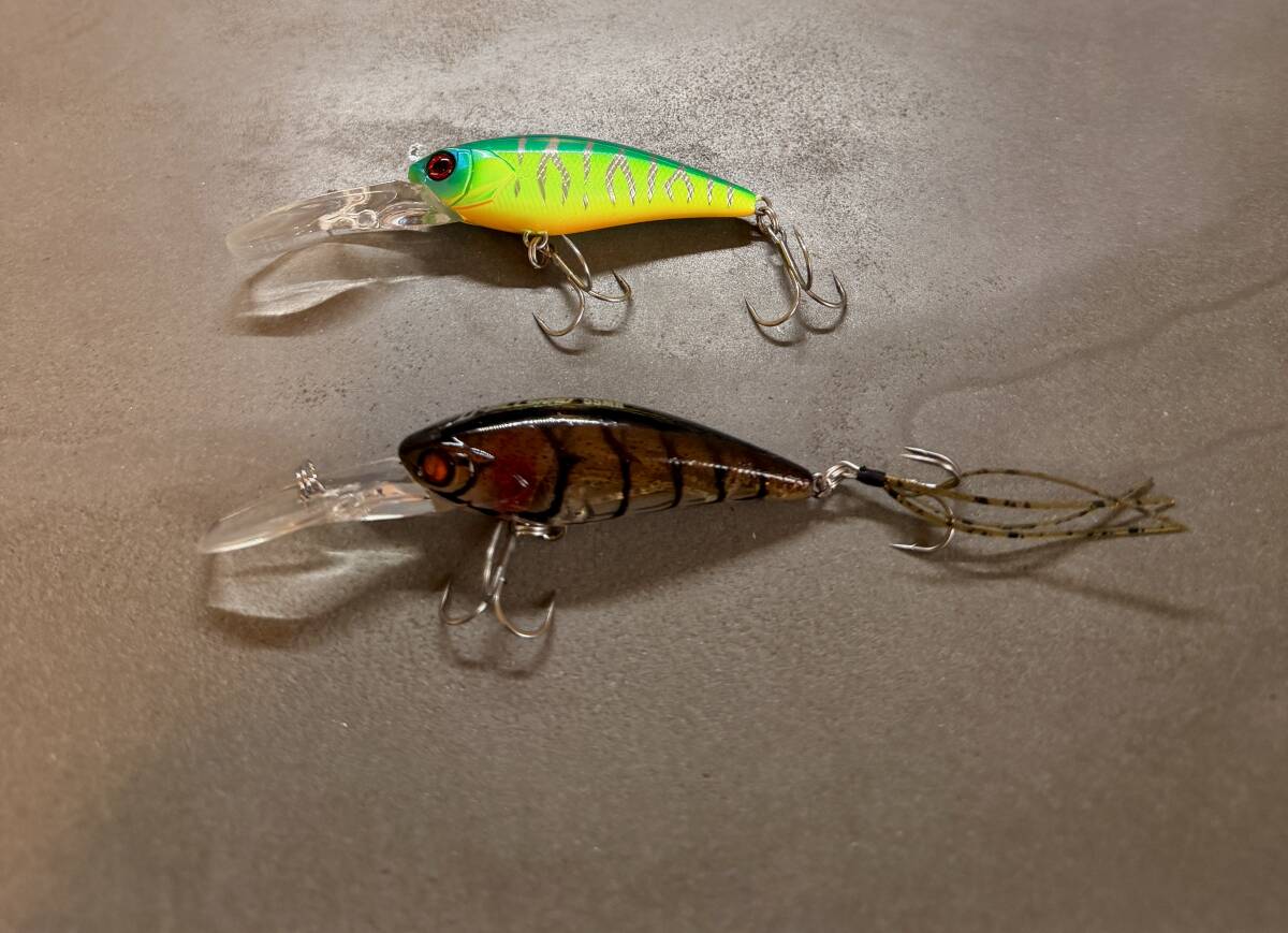 未使用 Dビルシャッド 55MR & 極美品 2個 セット ジャッカル ディービルシャッド D-BILL SHAD JACKALL 55 MR バス釣り 引退 SR も出品拍卖