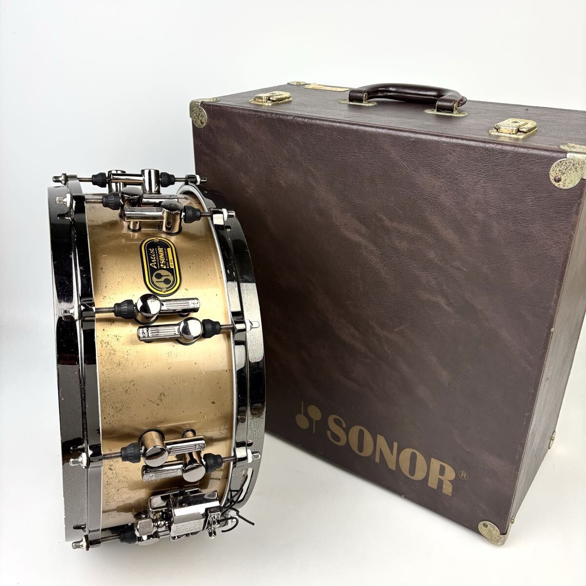 1円〜売切■SONOR 14x6 Artist Series Bell Bronze スネアドラム SNARE ソナー アーティストシリーズ ベルブロンズ トランクケース付属拍卖