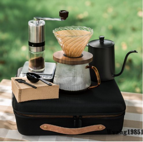 ポータブルアウトドア旅行キャンプハンドコーヒーマシン拍卖