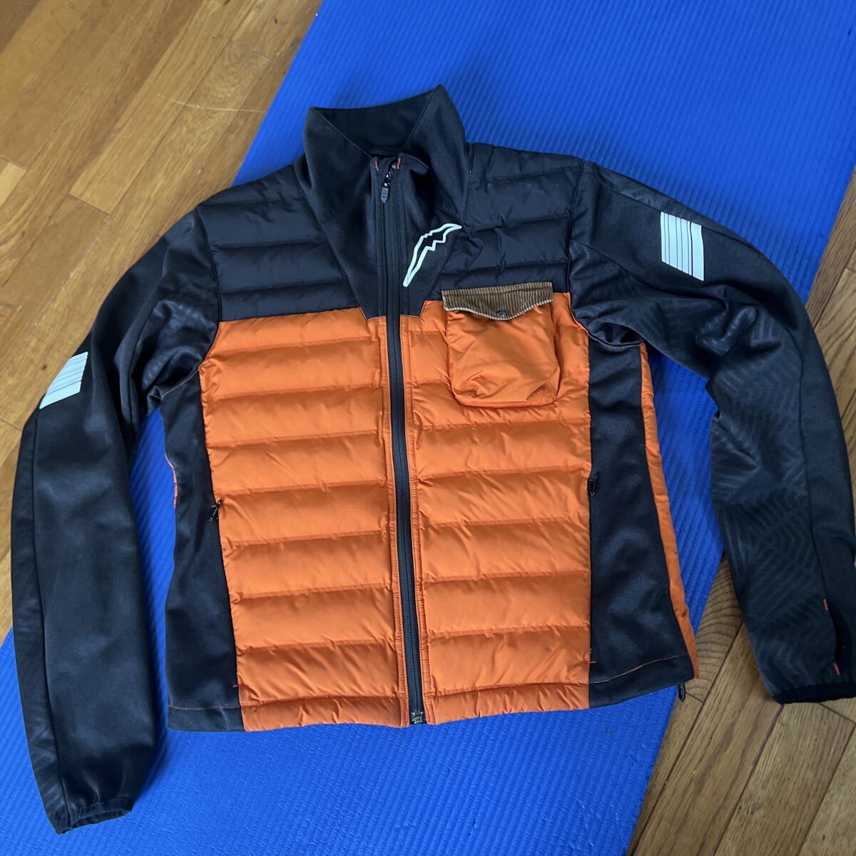 ●KUSHITANI クシタニ K-1353 ミッドコンビスリーブ Mサイズ ブラックオレンジ USED美品●ミッドインナー拍卖