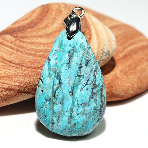 〔J374-21〕アリゾナ キングマンターコイズ ペンダント Kingman turquoise拍卖