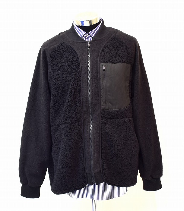 White Mountaineering(ホワイトマウンテニアリング)× UNIQLO(ユニクロ) Fleece Jacket フリースジャケットXLコラボ 別注 MA-1 ブルゾン 拍卖