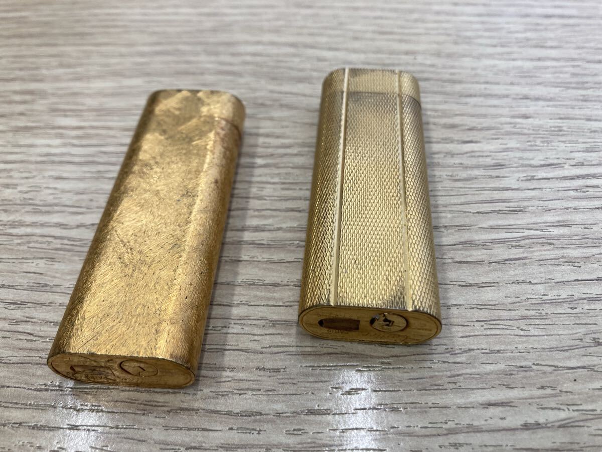 カルティエ 喫煙具 ライター ゴールドカラー 喫煙グッズ 2点セット拍卖