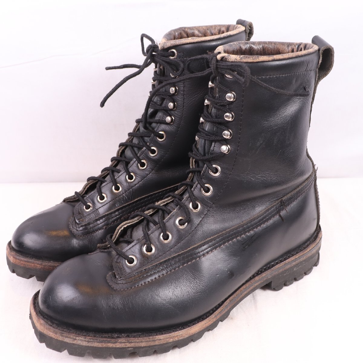 90's 位 US 9.5 /27.5cm-28.0cm 位 スチールなし ロガー ワークブーツ USA製 アメリカ製 ヴィンテージ ブーツ メンズ 中古 eb2388拍卖