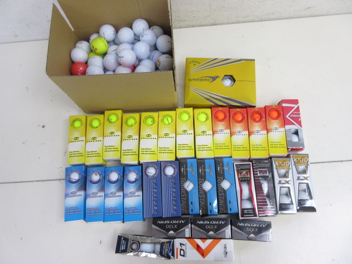 U2047-N41-4133 ゴルフボール まとめ Callaway WAREIRD SRIXON TOURSTAGE XXIO ONESIDER など 計約9kg 現状品1拍卖