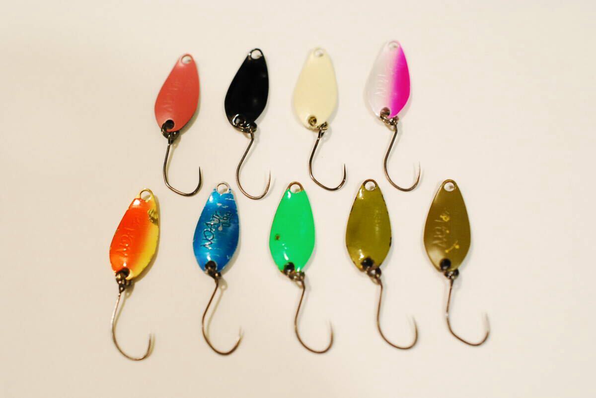 ★1円開始★ 中古 ロデオクラフト ノアJr 0.9g 9枚+交換用フック エリアトラウト 管釣り拍卖