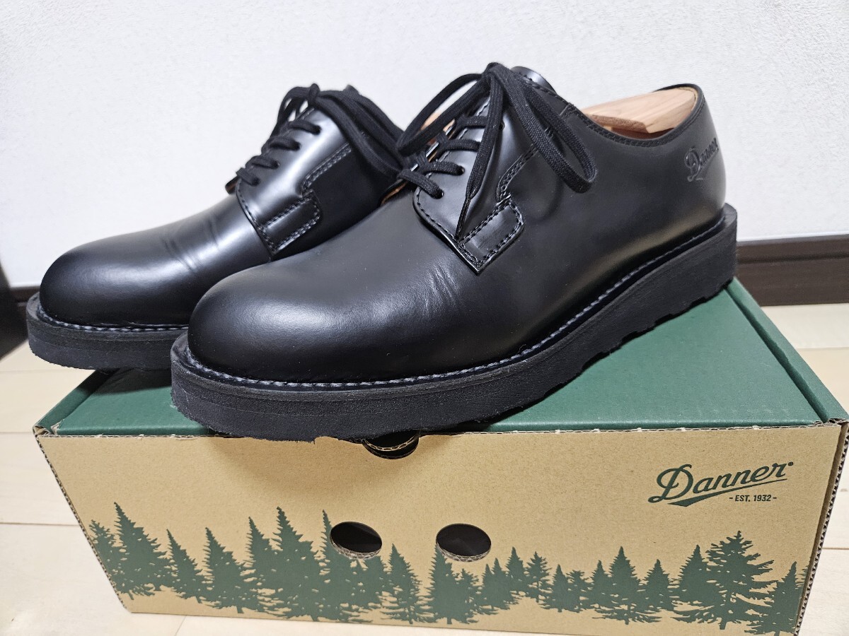 着用1回 ダナー Danner D-910110 NIGHT.BK POSTMAN SD TNJ ナイトブラック ポストマン 26.5cm UK8 42 US8.5 ブーツ 革靴 ブラック 黒拍卖