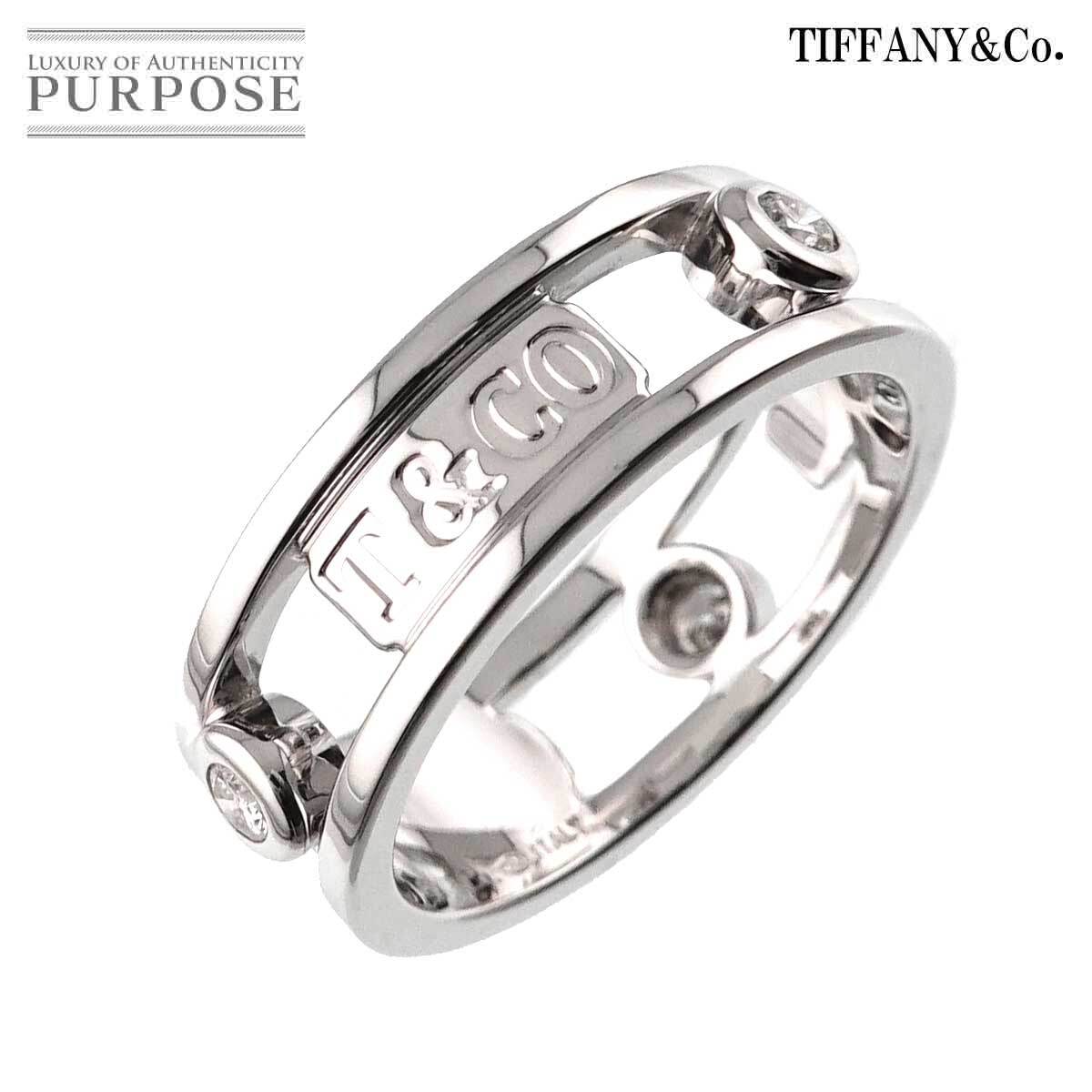 ティファニー TIFFANY&Co. 1837 エレメント 11.5号 リング ダイヤ K18 WG ホワイトゴールド 750 指輪 Ring 90317824拍卖