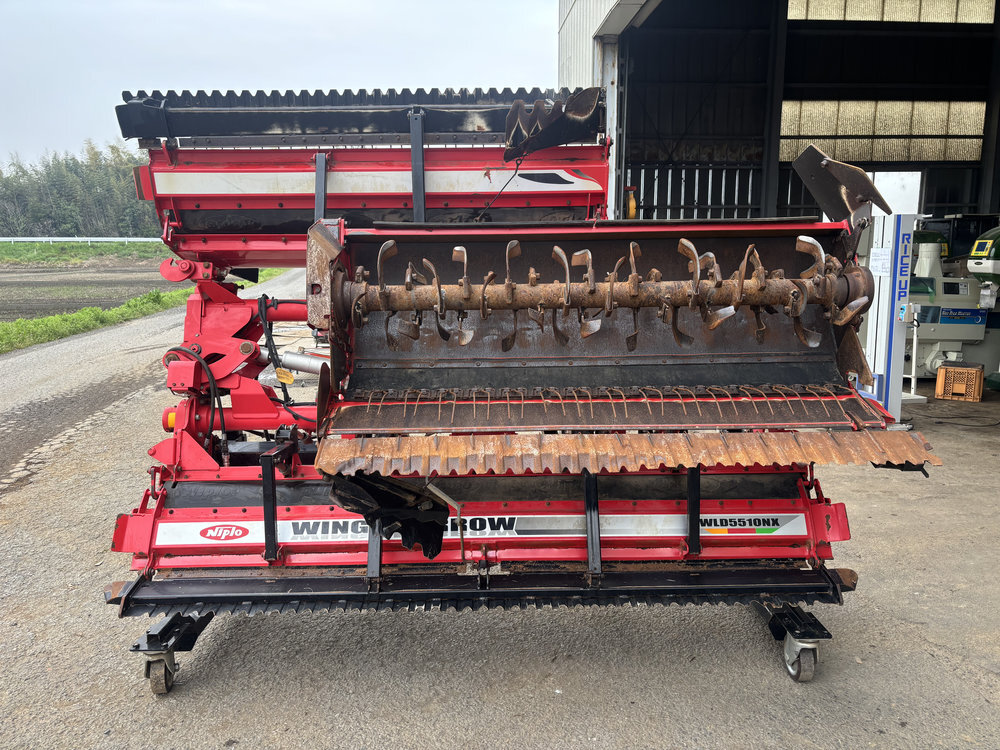 【茨城県常総市】現状品 ニプロ ウイングハロー WLD5510NX 作業幅約5500mm 無線リモコン トラクター パーツ 代かき 代掻き拍卖