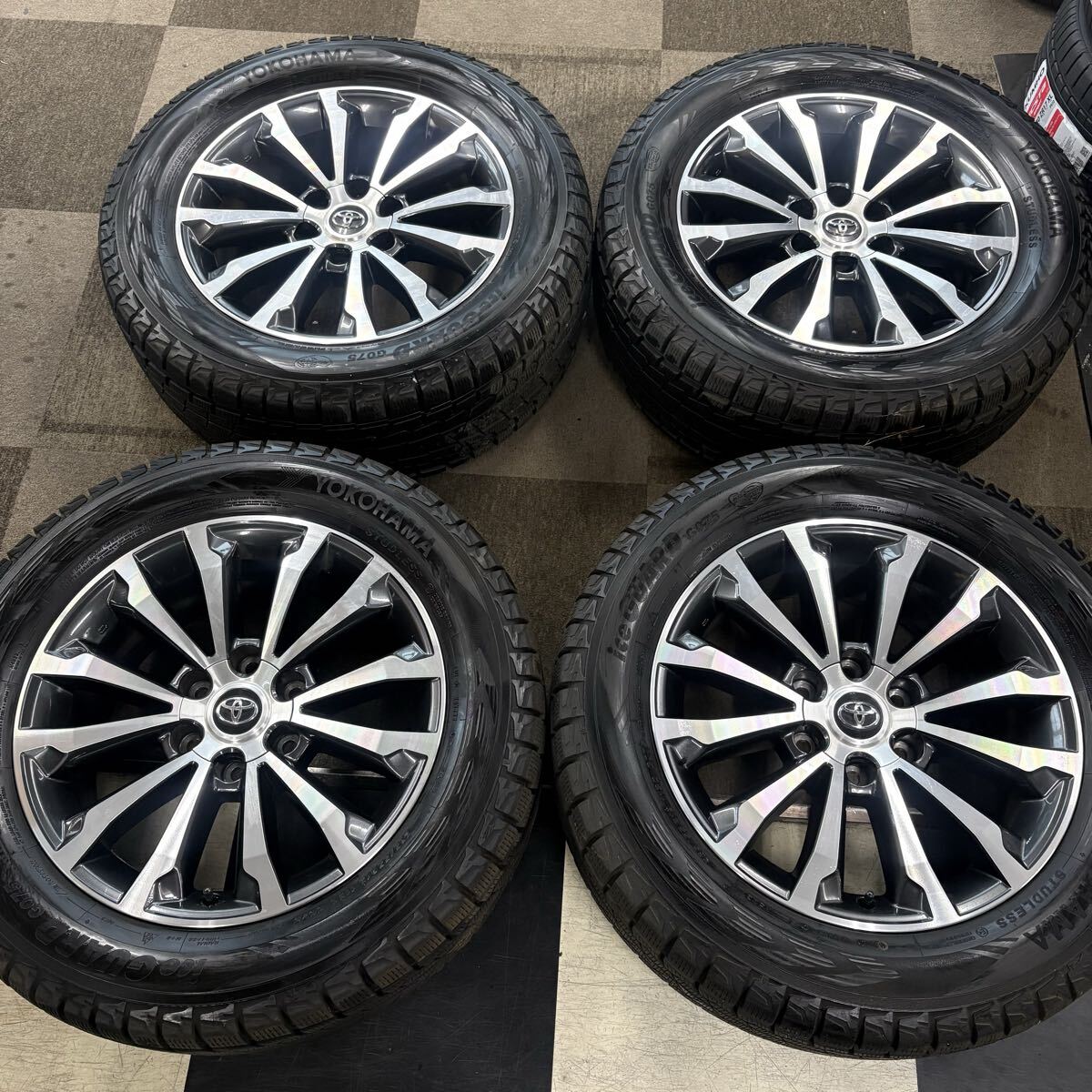 トヨタ 150系 プラド 純正■19インチ 7.5J IS25 139.7-6H■ヨコハマ アイスガード 265/55R19 2023年製■1台分価格■拍卖