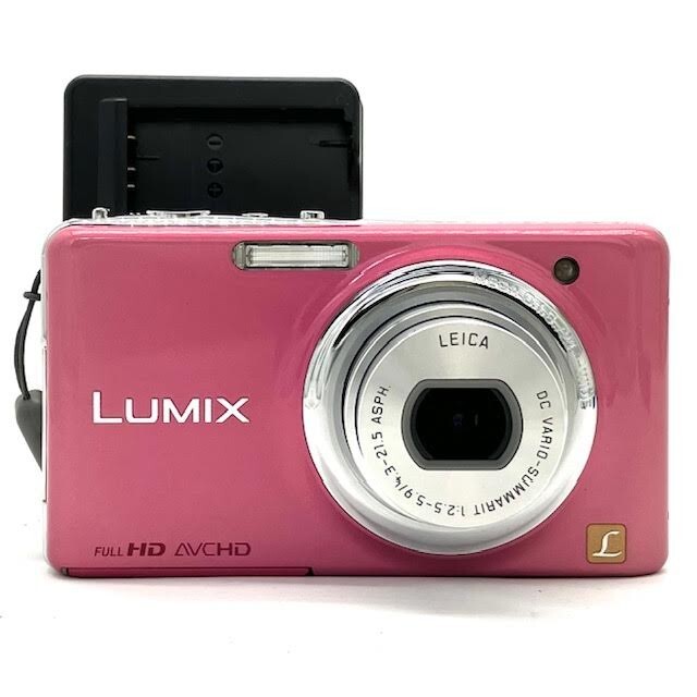 仙14 Panasonic LUMIX DMC-FX77 デジカメ コンデジ コンパクトデジタルカメラ ピンク パナソニック ルミックス バッテリーチャージャー付拍卖