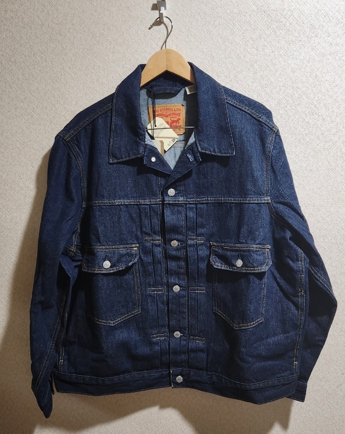 Levi’s リーバイス 2nd デニムジャケット リジッドリンス XL 濃紺拍卖