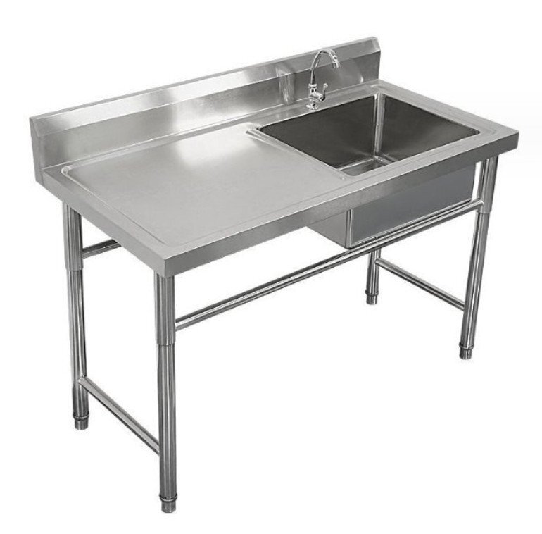 ステンレス水槽ホルダー付き池食器洗い野菜洗い洗面器家庭用キッチン単槽 (A154)拍卖