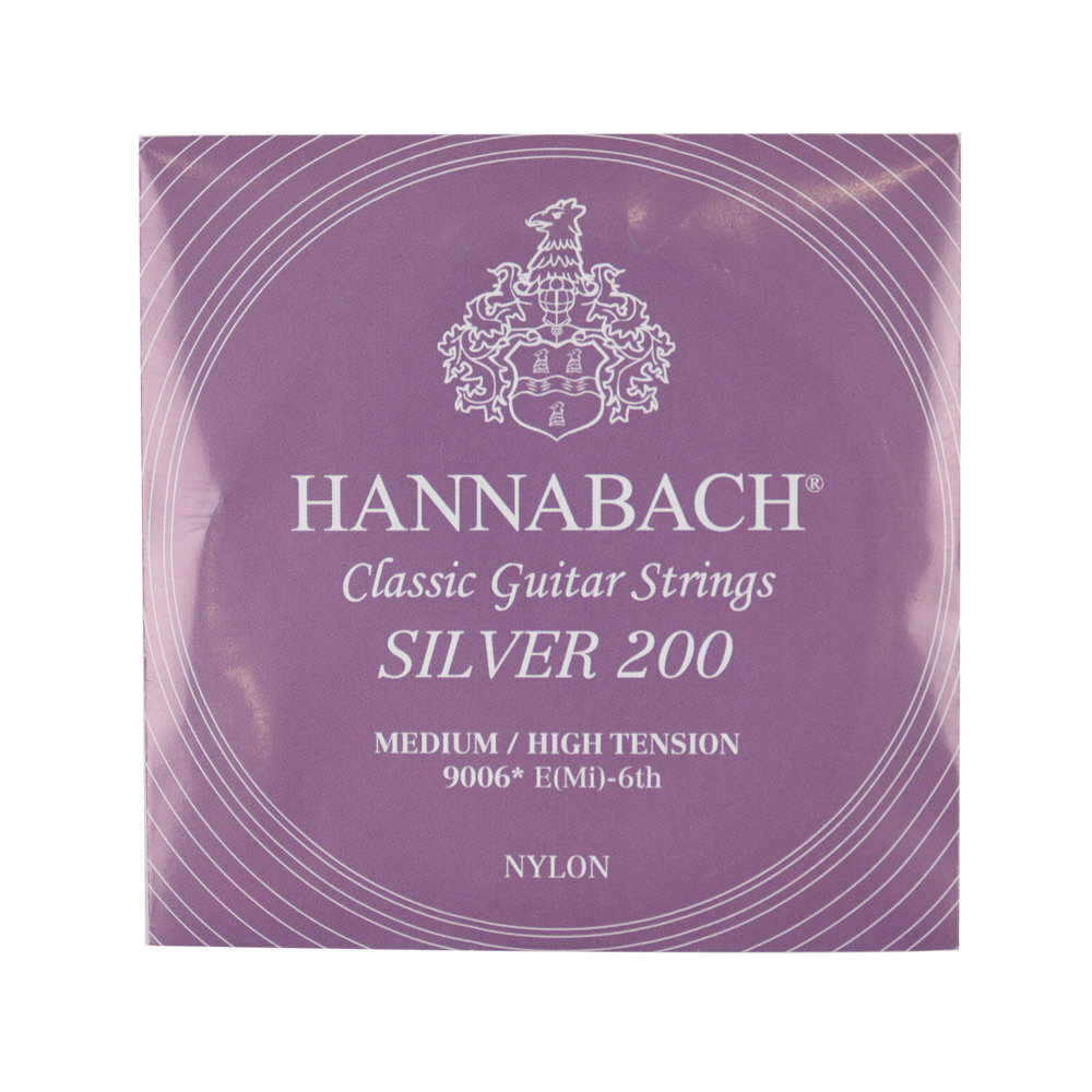 ハナバッハ クラシックギター弦 バラ弦 6弦 1本 HANNABACH Silver200 ミディアムハイテンション 9006MEDIUM/HIGH ギター弦 クラギ弦拍卖