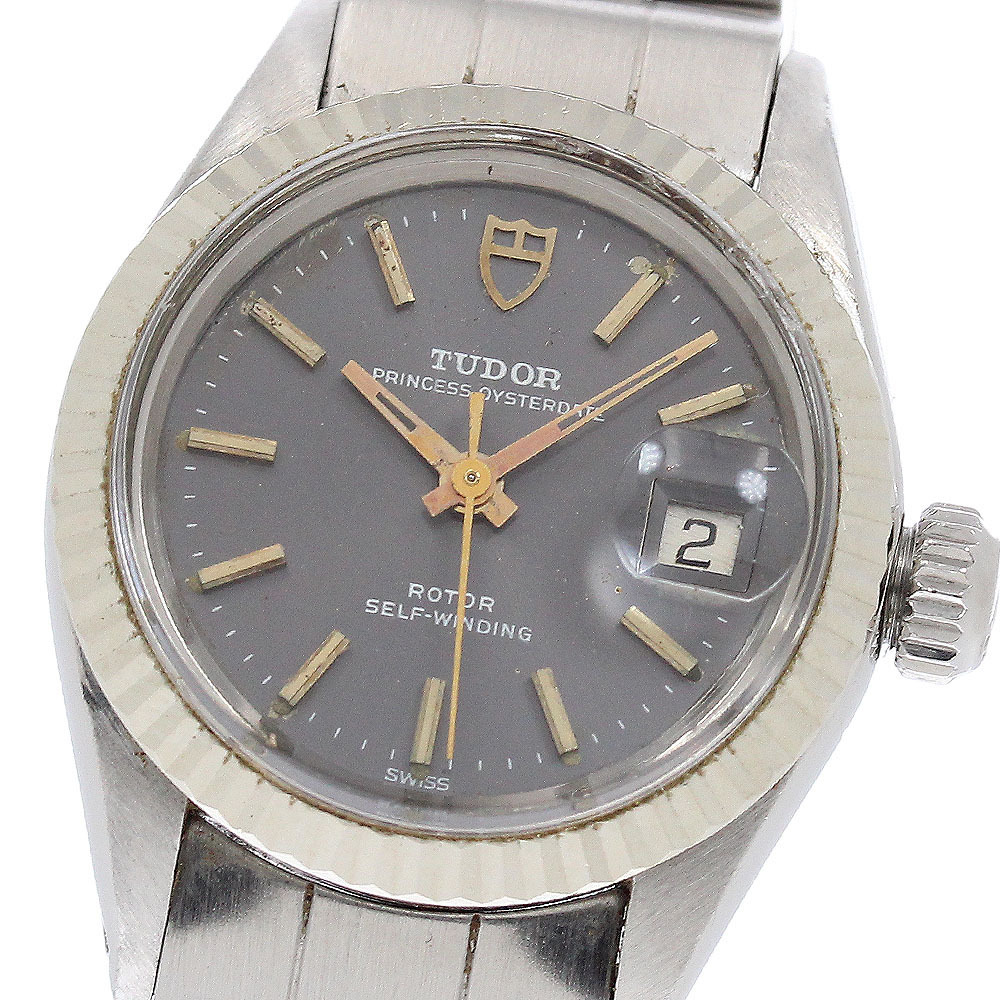 チュードル TUDOR 92414 プリンセス オイスターデイト WGベゼル 自動巻き レディース _949684拍卖