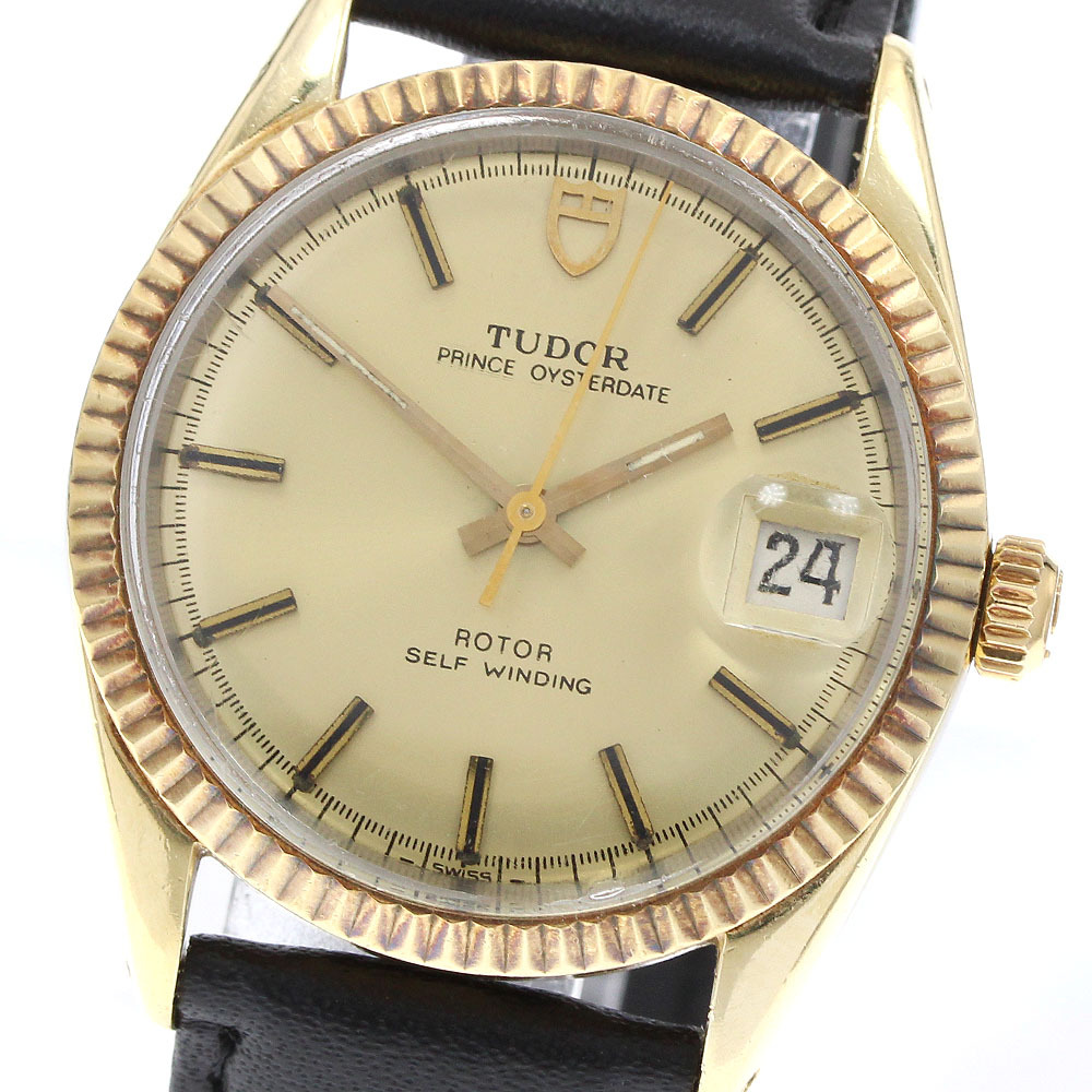 チュードル TUDOR 90715 プリンスオイスターデイト YGベゼル 自動巻き ボーイズ _917743拍卖