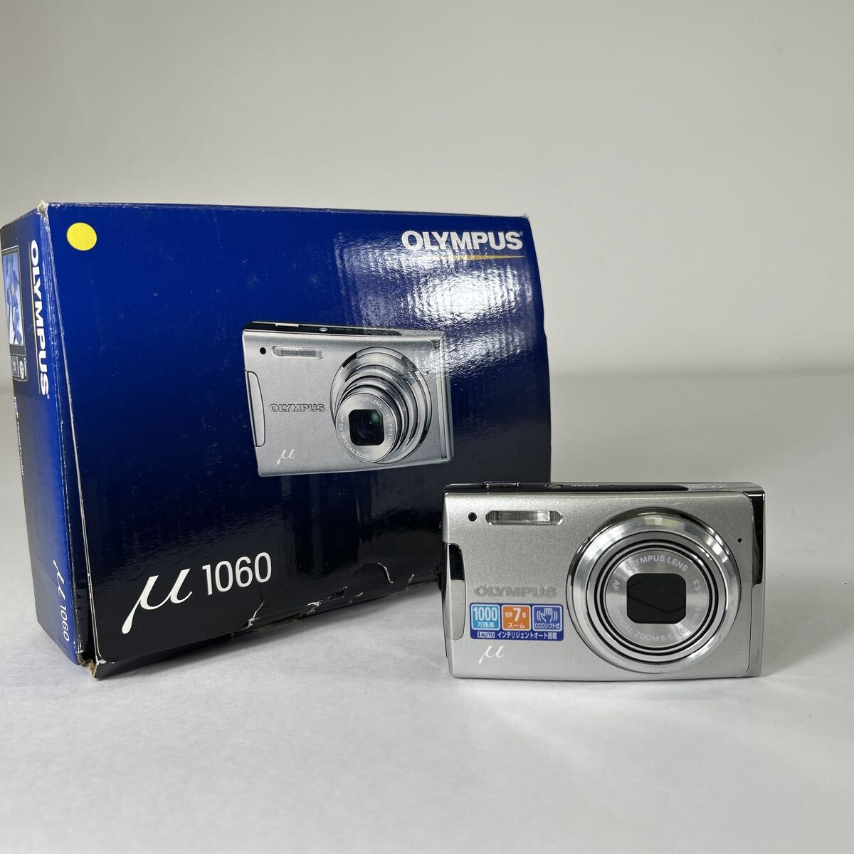 A523 OLYMPUS μ1060 オリンパス コンデジ デジタルカメラ 箱 付属品付き 通電動作未確認 現状品拍卖