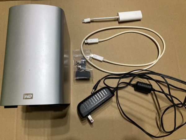 WD My Book DUO Thunderbolt RAIDケース Thunderbolt3変換ケーブル Thunderboltケーブル付属 HDDなし拍卖