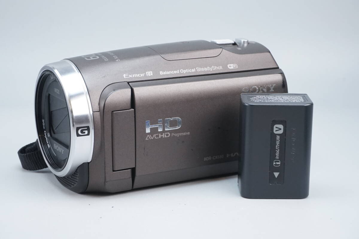 ★現状品 動作確認済み★ SONY ソニー HDR-CX680 ブラウン HANDYCAM ハンディカム デジタルビデオカメラ拍卖
