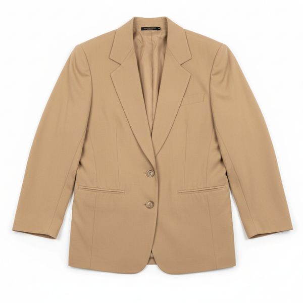 ダナキャランニューヨーク Donna Karan New York ジャケット テラードジャケット フェイクポケット 裏地付き ベージュ 6サイズ 984694拍卖