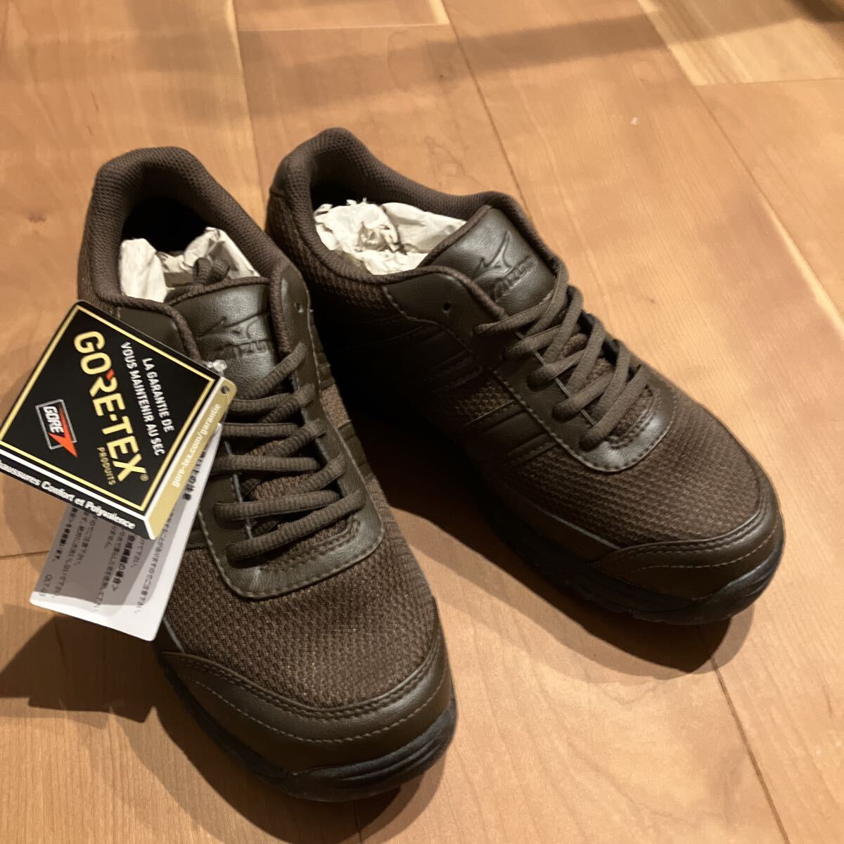 ミズノ MIZUNO シューズ ゴアテックス GOREーTEX ブラウン 24.5センチ 新品 未使用 くつ 靴 茶色 拍卖