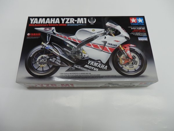 【Z-1763】◆タミヤ 1/12 ヤマハ YZR-M1 50th アニバーサリー バレンシア エディション オートバイ No.105 ディスプレイモデル ☆未組立品拍卖