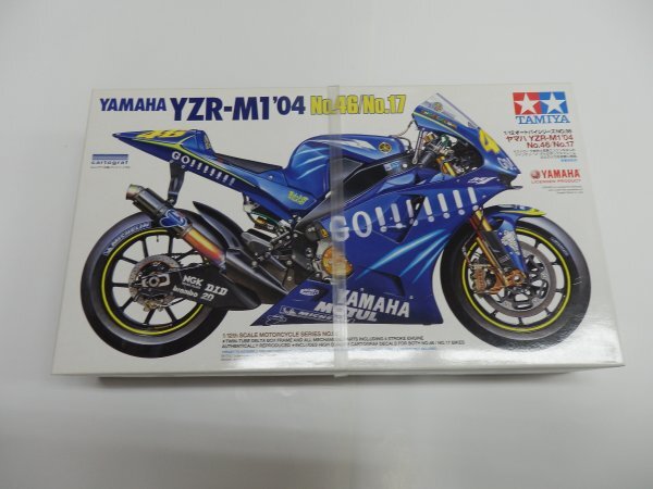 【Z-1752】◆タミヤ 1/12 ヤマハ YZR-M1’04 No.46/No.17 オートバイシリーズ No.98 ディスプレイモデル ☆未組立品拍卖