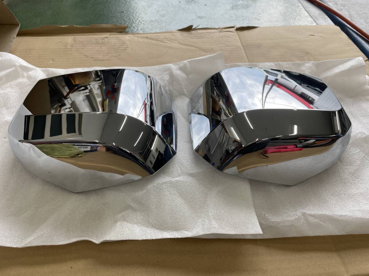 トヨタ ハイエース 200系 6型 7型 8型 純正 左右 ドア ミラー カバー H505 シルバー メッキ拍卖