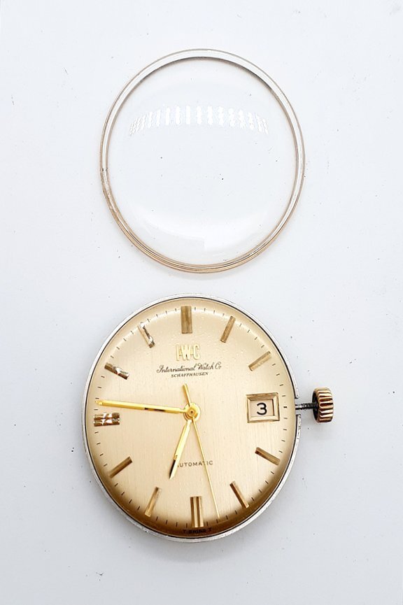 【b04】IWC International Watch Co オールドインター Cal.8541 文字盤 ムーブメント ジャンク アンティーク パーツ 部品 1円~拍卖